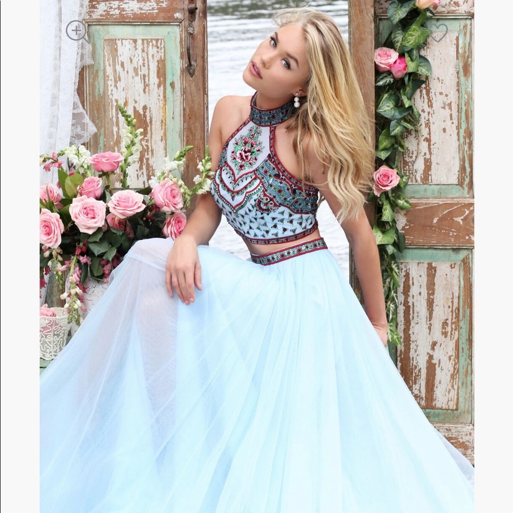 Sherri Hill #50075 Bohemian Embroidered Prom Dress,Wedding, Formal,Quinceanera
